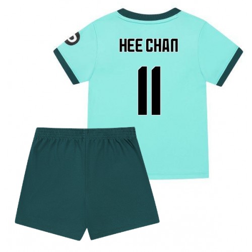 Stroje piłkarskie Wolves Hee-chan Hwang #11 Koszulka Wyjazdowej dla dzieci 2025-26 Krótki Rękaw (+ szorty)